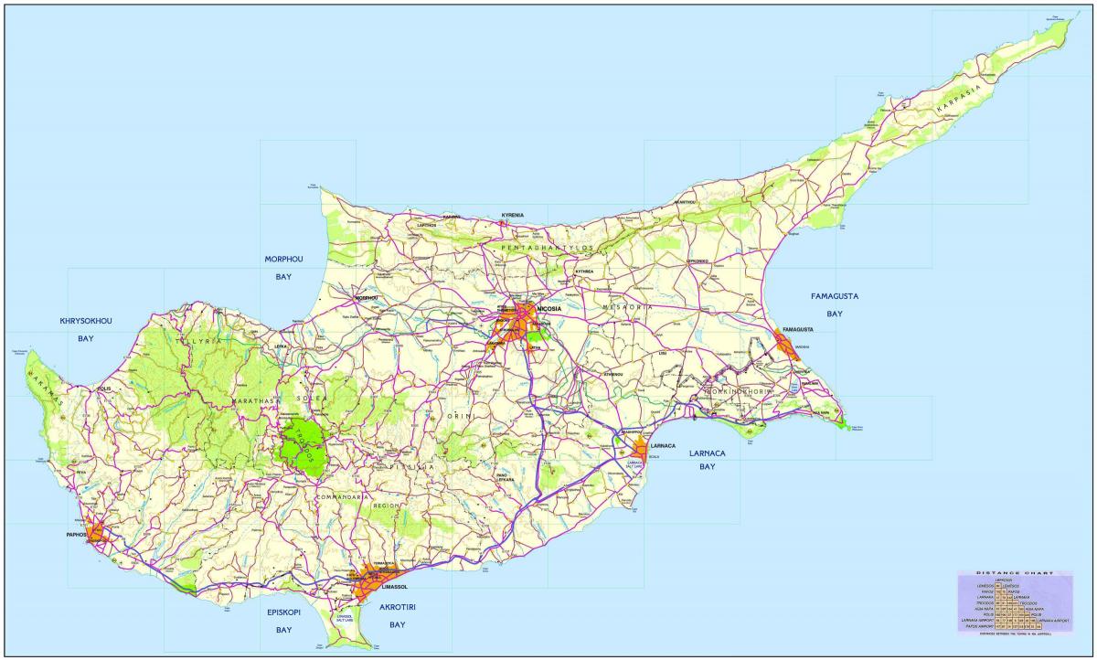 kartta kypros