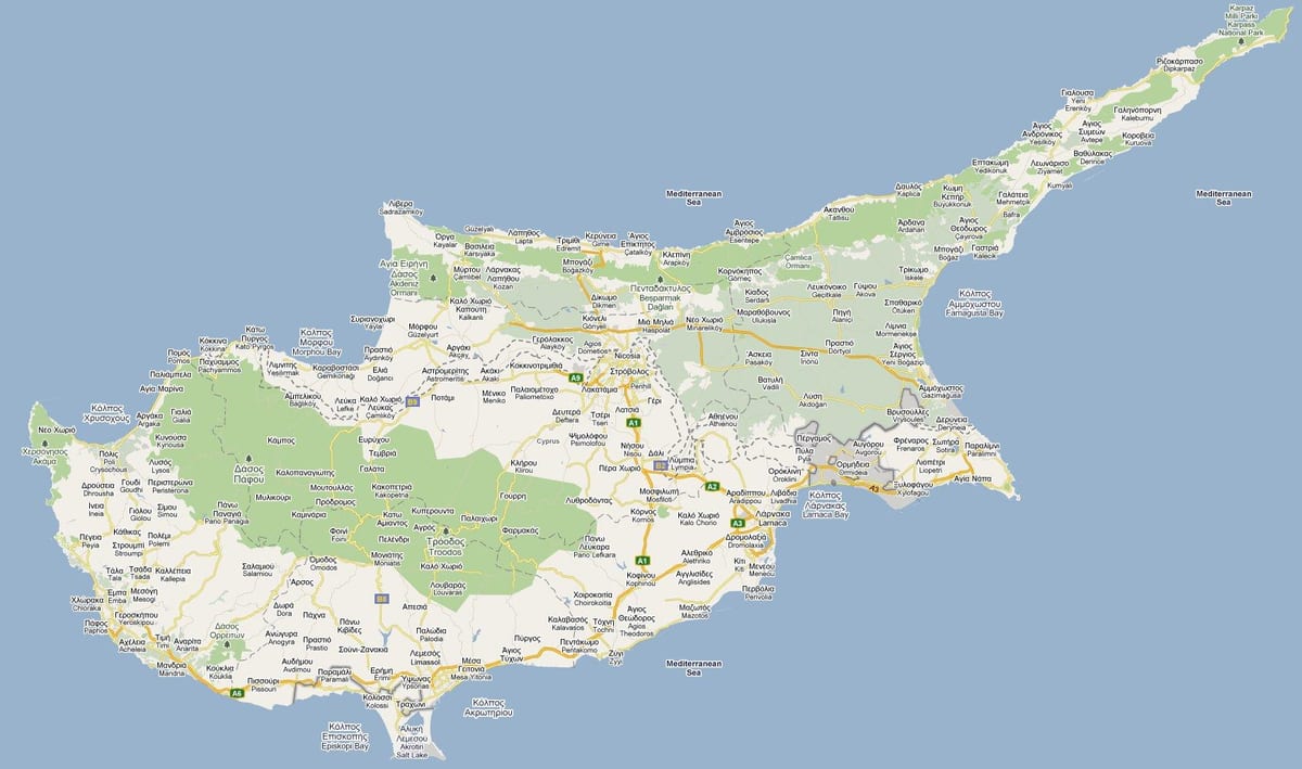 street map peyia Kyproksen