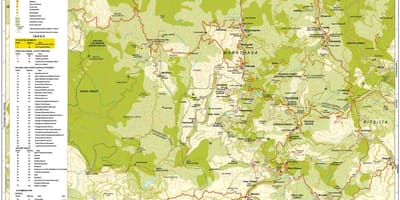 Kartta troodos vuoret Kyproksen