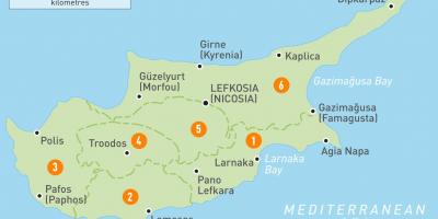 Kartta Kyproksen maa