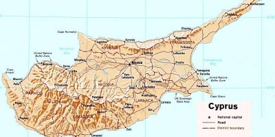 Kyproksen tiekartan verkossa