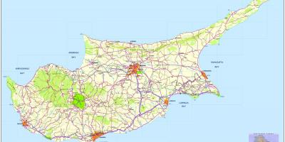 Kartta road Kyproksen